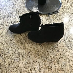 Black Swede booties